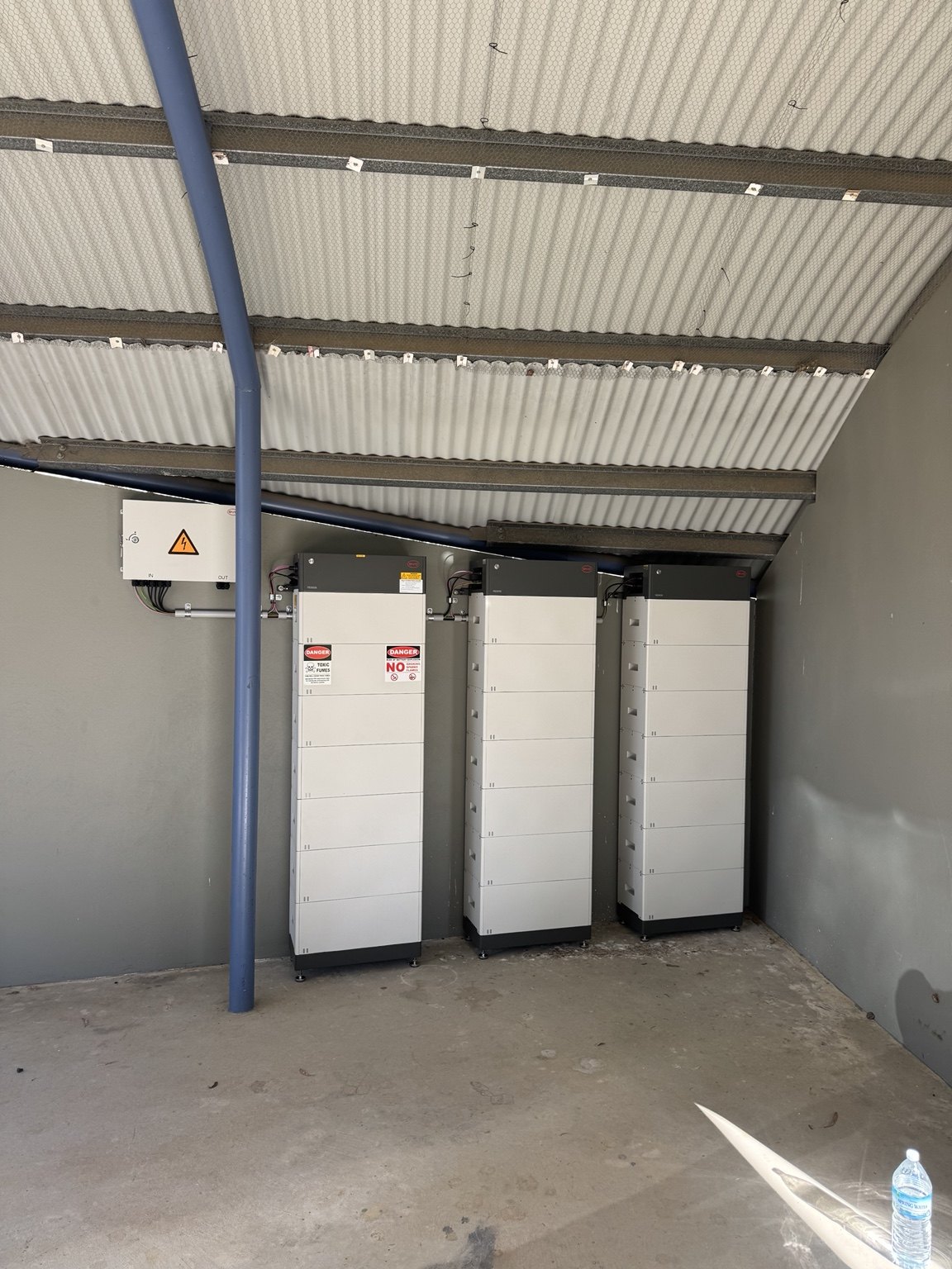 Large off-grid battery bank
